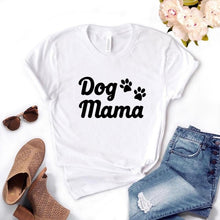 Load image into Gallery viewer, Dog Mama paw Print Women Tshirts Cotton 2020