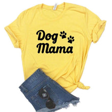 Load image into Gallery viewer, Dog Mama paw Print Women Tshirts Cotton 2020