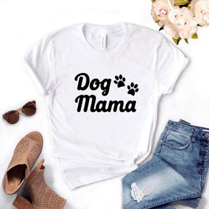 Dog Mama paw Print Women Tshirts Cotton 2020