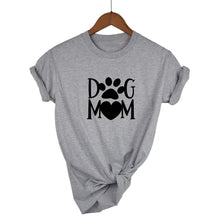 Load image into Gallery viewer, Dog mom paw Print Women tshirt Cotton Casual Funny t shirt For Lady 2020
