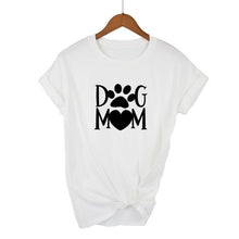 Load image into Gallery viewer, Dog mom paw Print Women tshirt Cotton Casual Funny t shirt For Lady 2020
