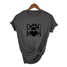Load image into Gallery viewer, Dog mom paw Print Women tshirt Cotton Casual Funny t shirt For Lady 2020
