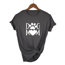 Load image into Gallery viewer, Dog mom paw Print Women tshirt Cotton Casual Funny t shirt For Lady 2020
