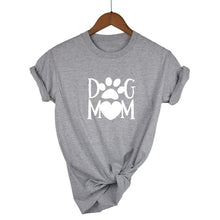 Load image into Gallery viewer, Dog mom paw Print Women tshirt Cotton Casual Funny t shirt For Lady 2020
