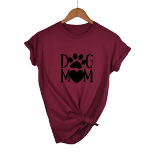 Dog mom paw Print Women tshirt Cotton Casual Funny t shirt For Lady 2020