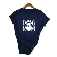 Load image into Gallery viewer, Dog mom paw Print Women tshirt Cotton Casual Funny t shirt For Lady 2020
