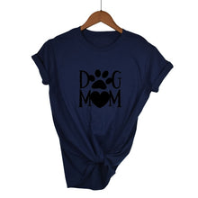 Load image into Gallery viewer, Dog mom paw Print Women tshirt Cotton Casual Funny t shirt For Lady 2020
