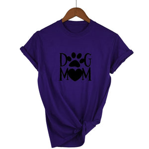 Dog mom paw Print Women tshirt Cotton Casual Funny t shirt For Lady 2020