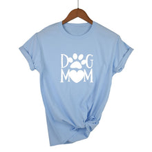 Load image into Gallery viewer, Dog mom paw Print Women tshirt Cotton Casual Funny t shirt For Lady 2020
